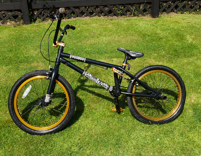 voodoo malice bmx black and gold